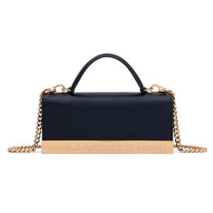 Karl Lagerfeld Kosette Wallet with Chain in Black/Gold
